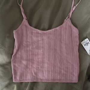 NWT Abercrombie & Fitch Mauve Ribbed Camisole